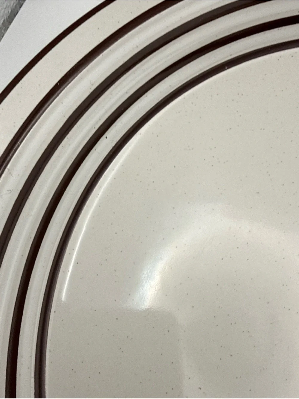Vintage Back Serve Endura by Wellin Handpainted Round Plate Platter 12